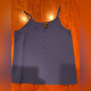 Cynthia Rowley Royal Blue Crepe Camisole Style Top M